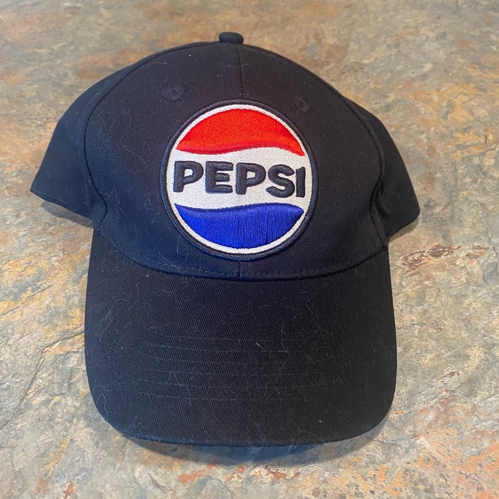 Pepsi Black Baseball Cap NWOT
